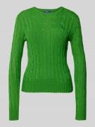 Polo Ralph Lauren Strickpullover mit Zopfmuster Modell 'JULIANNA' in S...