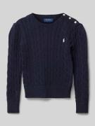 Polo Ralph Lauren Teens Strickpullover mit Logo-Stitching Modell 'CABL...