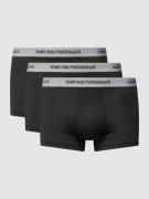 Emporio Armani Boxershorts mit elastischem Logo-Bund im 3er-Pack in Bl...