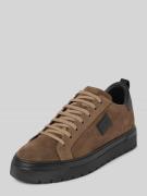 Antony Morato Ledersneaker mit Label-Patch Modell 'METAL BOLD' in Mitt...