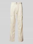 Replay Straight Leg Hose mit Gürtel Modell 'worker pant' in Offwhite, ...