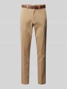 Jack & Jones Regular Fit Chino mit Gürtel Modell 'OLLIE' in Beige, Grö...