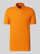 BOSS Orange Slim Fit Poloshirt mit Label-Badge Modell 'Passenger' in O...