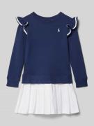 Polo Ralph Lauren Kids Sweatkleid aus reiner Baumwolle in Marine, Größ...