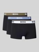 BOSS Trunks mit elastischem Label-Bund im 3er-Pack in Black, Größe XXL