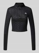 ADIDAS SPORTSWEAR Cropped Longsleeve mit Label-Print in Black, Größe X...