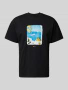 BLKVIS T-Shirt mit Motiv- und Label-Print Modell 'Calmare' in Black, G...