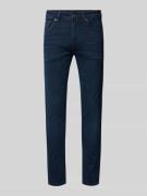 SELECTED HOMME Slim Fit Jeans im 5-Pocket-Design Modell 'LEON' in Dunk...