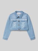 DANAMADE Jeansjacke mit Brustpattentaschen in Blau, Größe 110