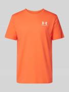 Under Armour T-Shirt mit Label-Print in Orange, Größe M