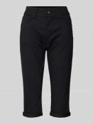 QS Regular Fit Caprihose im 5-Pocket-Design in Black, Größe 34