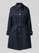 Barbour Trenchcoat mit Taillengürtel Modell 'MAIA' in Marine, Größe 34