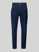 GABBA Tapered Fit Jeans im 5-Pocket-Design Modell 'Alex' in Marine, Gr...