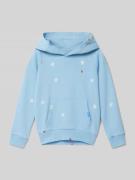 Polo Ralph Lauren Kids Hoodie mit Motiv-Stitching in Bleu, Größe 92