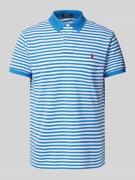 Polo Ralph Lauren Poloshirt mit Label-Stitching in Royal, Größe L