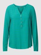 Montego Bluse mit Allover-Muster in Aqua, Größe 36