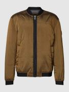 BOSS Orange Bomberjacke mit Label-Details Modell 'Overse' in Camel, Gr...