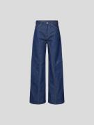 Victoria Beckham Jeans mit Label-Patch in Jeansblau, Größe 24