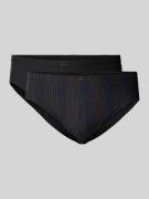Ceceba Plus PLUS SIZE Slip mit Streifenmuster im 2er-Pack in Black, Gr...