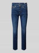 MAC Slim Fit Jeans mit Reißverschlusstasche in Blau, Größe 42/26