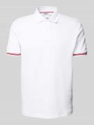 JOOP! Jeans Poloshirt mit Label-Print Modell 'Amare' in Weiss, Größe M