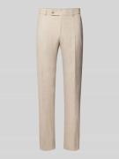 Carl Gross Slim Fit Anzughose aus Leinen-Mix Modell 'SHIVER' in Beige,...