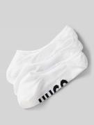 HUGO Füßlinge mit Label-Print im 3er-Pack in Weiss, Größe 43/44