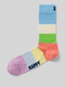 Happy Socks Socken in Ripp-Optik Modell 'Chunky Stripe' in Offwhite, G...