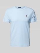 Polo Ralph Lauren T-Shirt mit Label-Stitching in Hellblau, Größe L