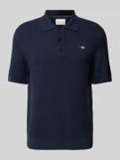 Gant Regular Fit Poloshirt mit Label-Stitching in Marine, Größe S