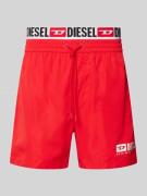 Diesel Badehose mit elastischem Bund Modell 'VISPER' in Rot, Größe L