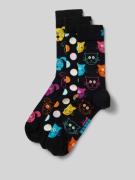 Happy Socks Socken mit Label-Print Modell 'Classic' im 3er-Pack in Mar...