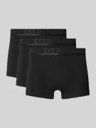 Emporio Armani Trunks mit elastischem Label-Bund im 3er-Pack in Black,...