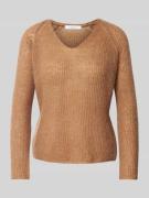 MM Strickpullover mit Strukturmuster Modell 'FRESIS' in Camel, Größe L