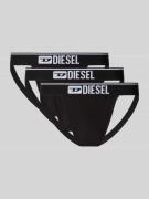 Diesel Jockstrap mit elastischem Label-Bund Modell 'UMBR' im 3er-Pack ...