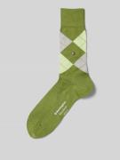 Burlington Socken mit Label-Applikation Modell 'MANCHESTER' in Dunkelg...