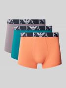 Emporio Armani Trunks mit elastischem Label-Bund im 3er-Pack in Orange...