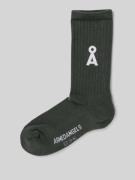 Armedangels Socken mit Logo-Detail Modell 'SAAMUS' in Dunkelgrau, Größ...