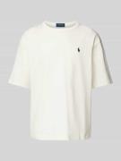 Polo Ralph Lauren T-Shirt mit Logo-Stitching in Offwhite, Größe L