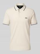 BOSS Green Poloshirt mit Label-Detail Modell 'Paul' in Beige, Größe L