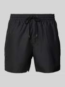 Calvin Klein Underwear Badehose mit Label-Print in Black, Größe L