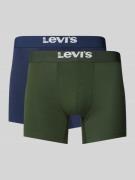 Levi's® Trunks mit elastischem Logo-Bund im 2er-Pack in Dunkelgruen, G...