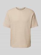 Only & Sons T-Shirt mit Lochstickerei Modell 'GIVO' in Beige, Größe L