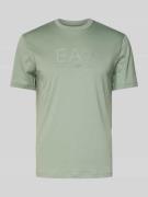 EA7 Emporio Armani T-Shirt mit Label-Print Modell 'TRAIN' in Mint, Grö...