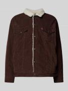 Levi's® Sherpa Jacket mit Brustpattentaschen in Bordeaux, Größe L