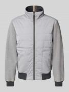 Christian Berg Men Jacke mit Stehkragen in Mittelgrau, Größe XL