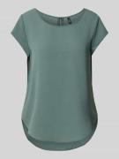 Only Blusenshirt in unifarbenem Design in Mint, Größe 42