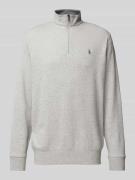 Polo Ralph Lauren Sweatshirt mit Logo-Stitching in Hellgrau, Größe M