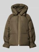 WITHBLACK Steppjacke mit echter Daunen-Füllung in Khaki, Größe XL