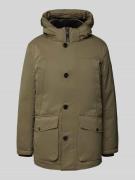 Tom Tailor Parka mit abnehmbarer Kapuze in Oliv, Größe M